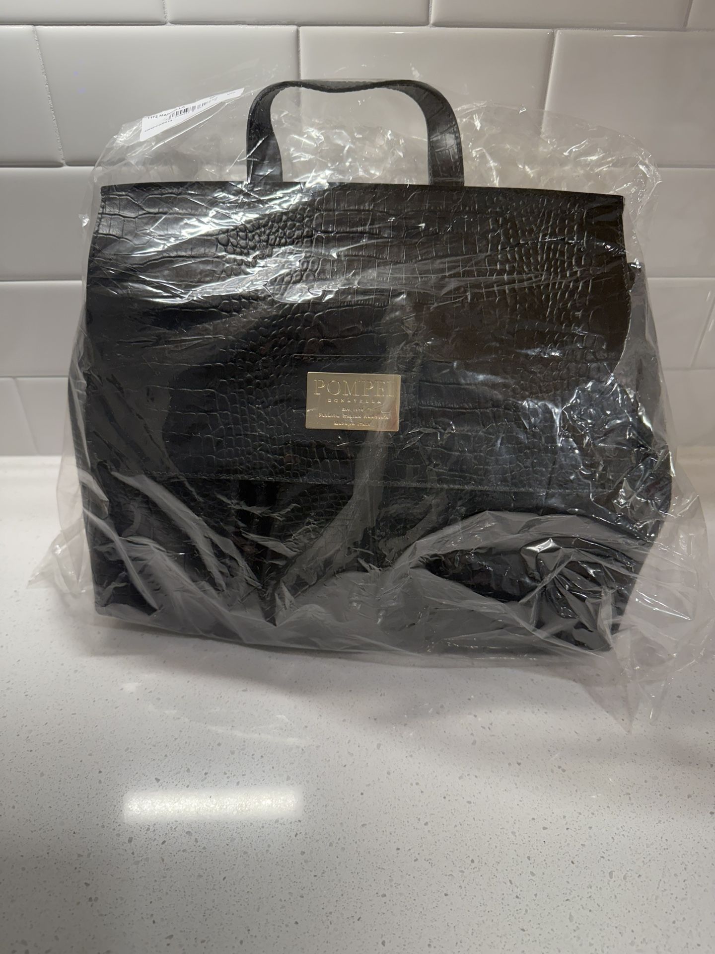 Pompei Donatella Italian Leather Handbag
