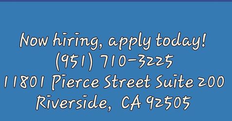 Now Hiring!!