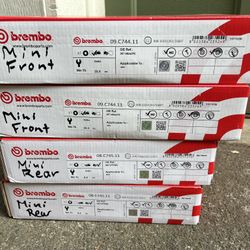 New Front and Rear Brake Rotors for 2014-24 Mini Cooper and Clubman 