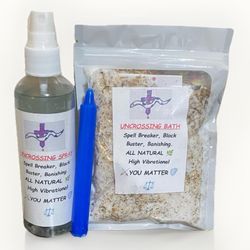 Bath And Body Kit: Bath Salts, Body Spray , Candle