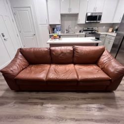 The Leather Factory 3 seat sofa