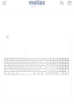 Matias Wired Aluminum Keyboard for MacBook