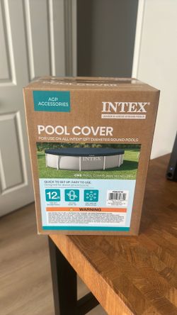 Intex 12-Ft Round Pool Cover for Metal Frame Pools
