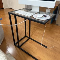 Glass End Table 