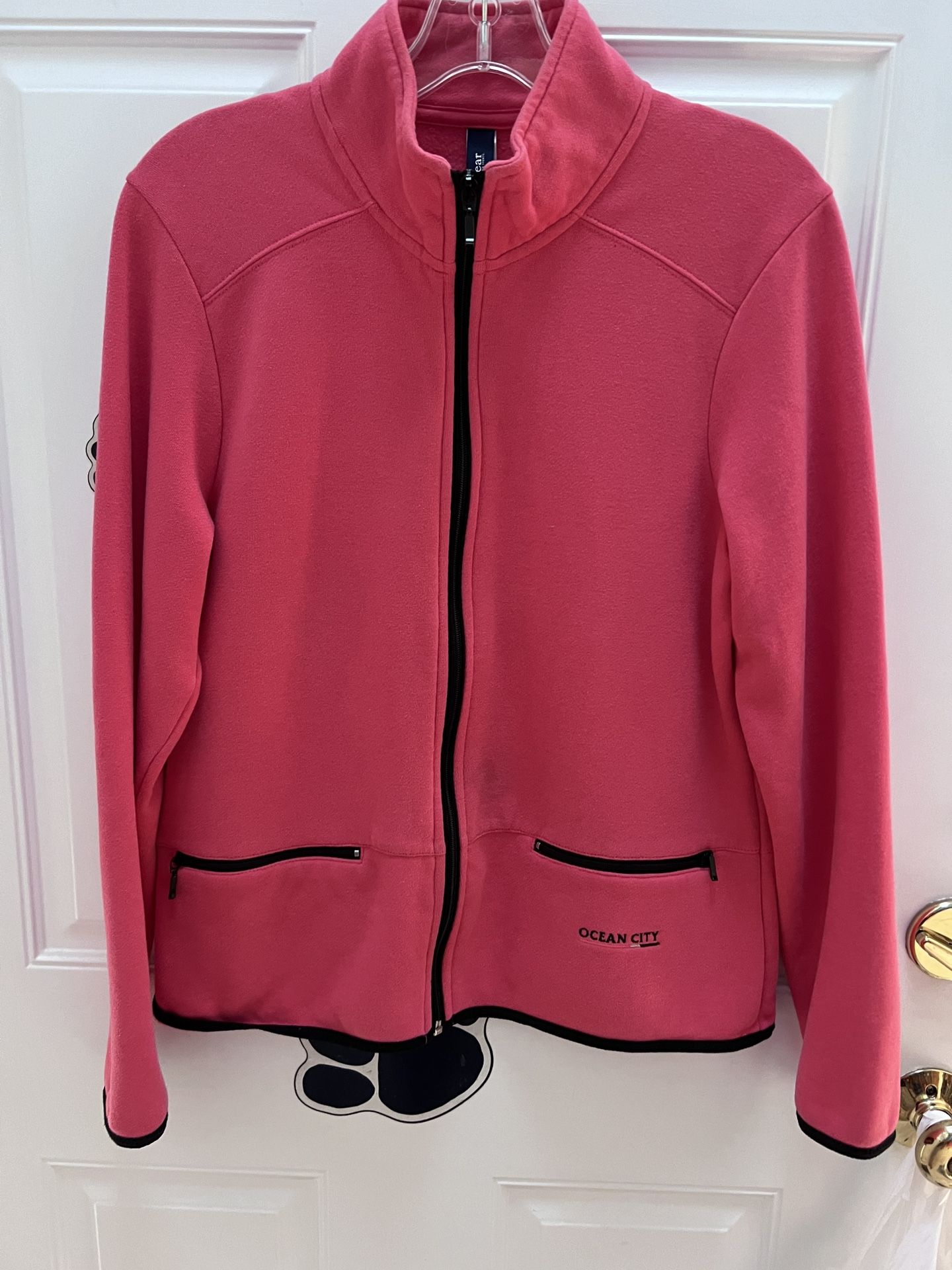 Ocean City NJ zip front cotton poly sweatshirt SIZE medium