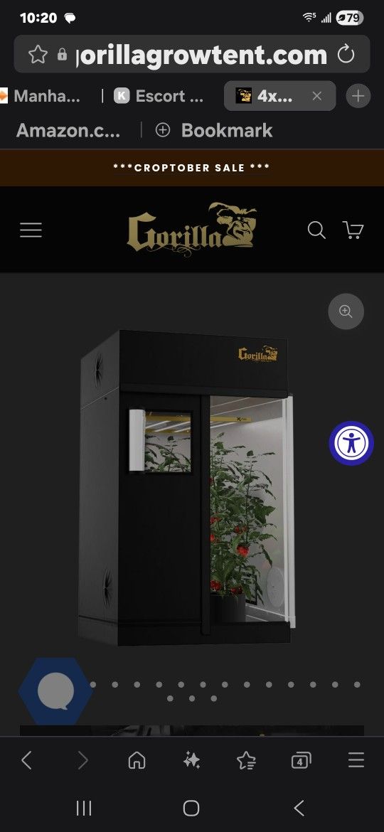 Complete Setup Gorilla GROW TENT w/ AC INFINITI 500W LED