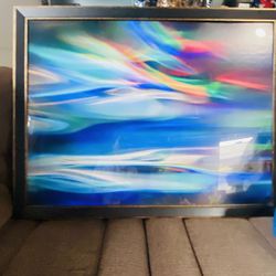  Large Framed Wall Art Mount Abstract Painting Wall Decor for Living Room Bedroom   