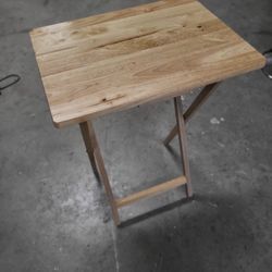 Solid Wood Folding Table – Handmade