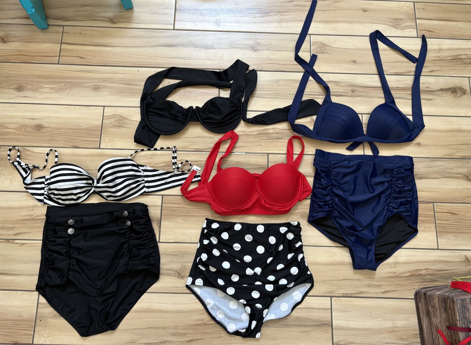 3. Retro style, bikinis, and misc Bikini tops. Swimwear/Swimsuits