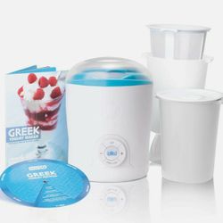 Dash Greek Yogurt Maker Machine LCD Display & Containers Parfaits Time Control