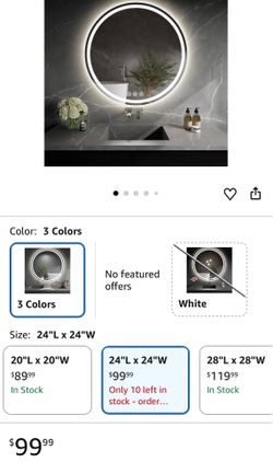 Led mirror 24 inches -espejo led 24 inches