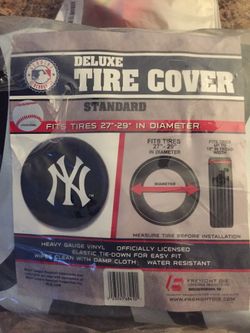 Jeep tire cover New York yankee brand new