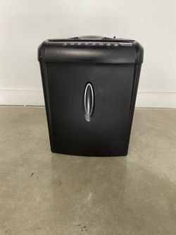 6-Sheet Cross Cut Paper Shredder Auto Jam Remover Home Office Black