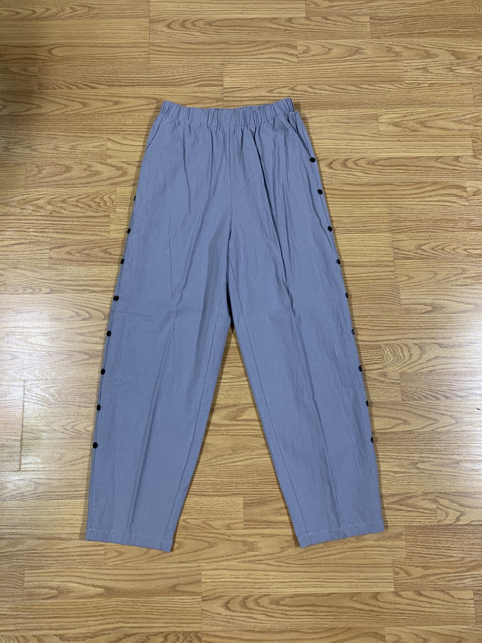 Medium Grey Cotton Trousers