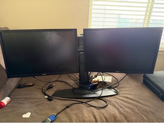 Dual Acer V226WL Monitors with Ergotron Neo-Flex Stand
