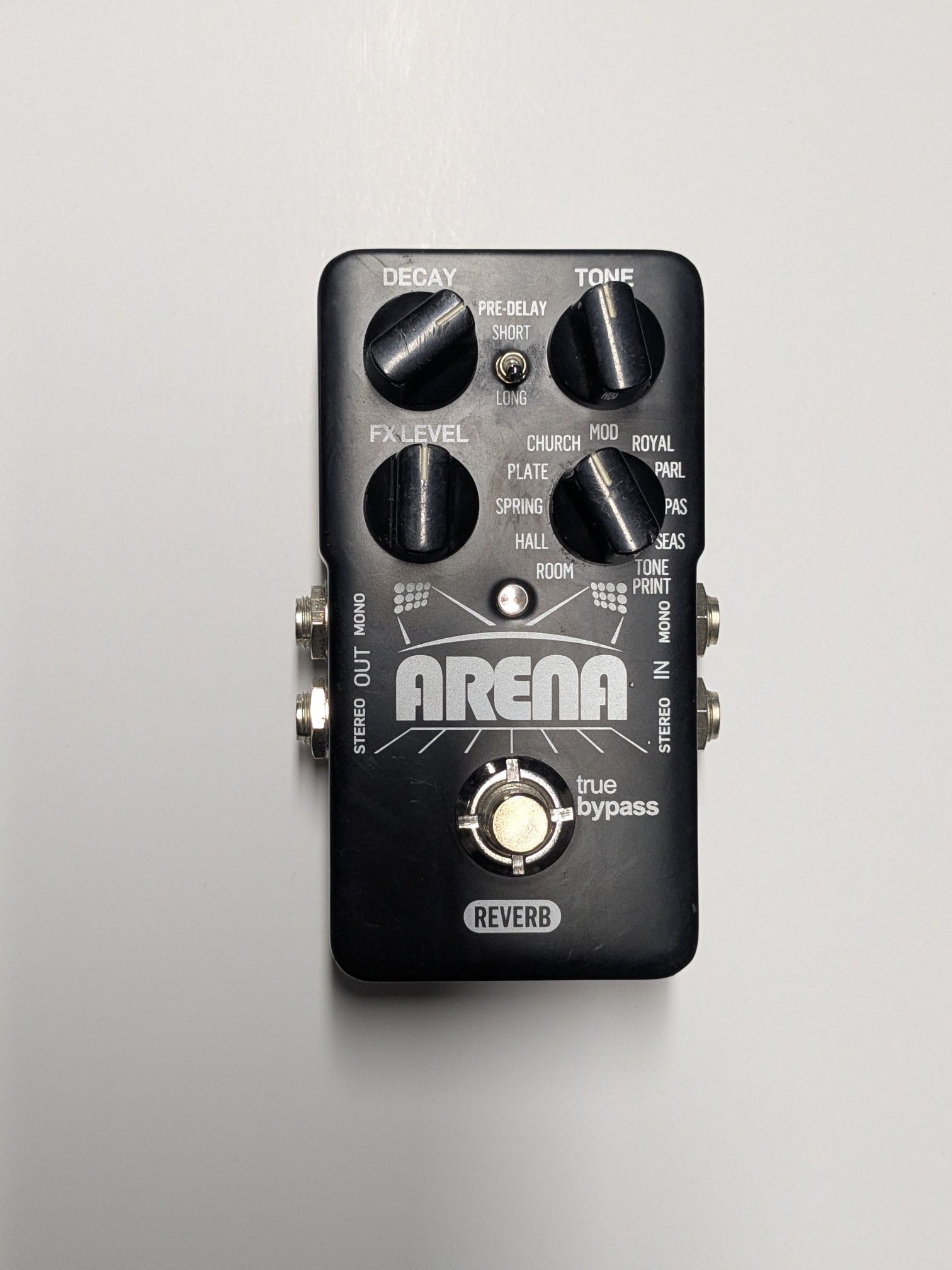 TC Electronic Arena Reverb Pedal True Bypass Stereo Output