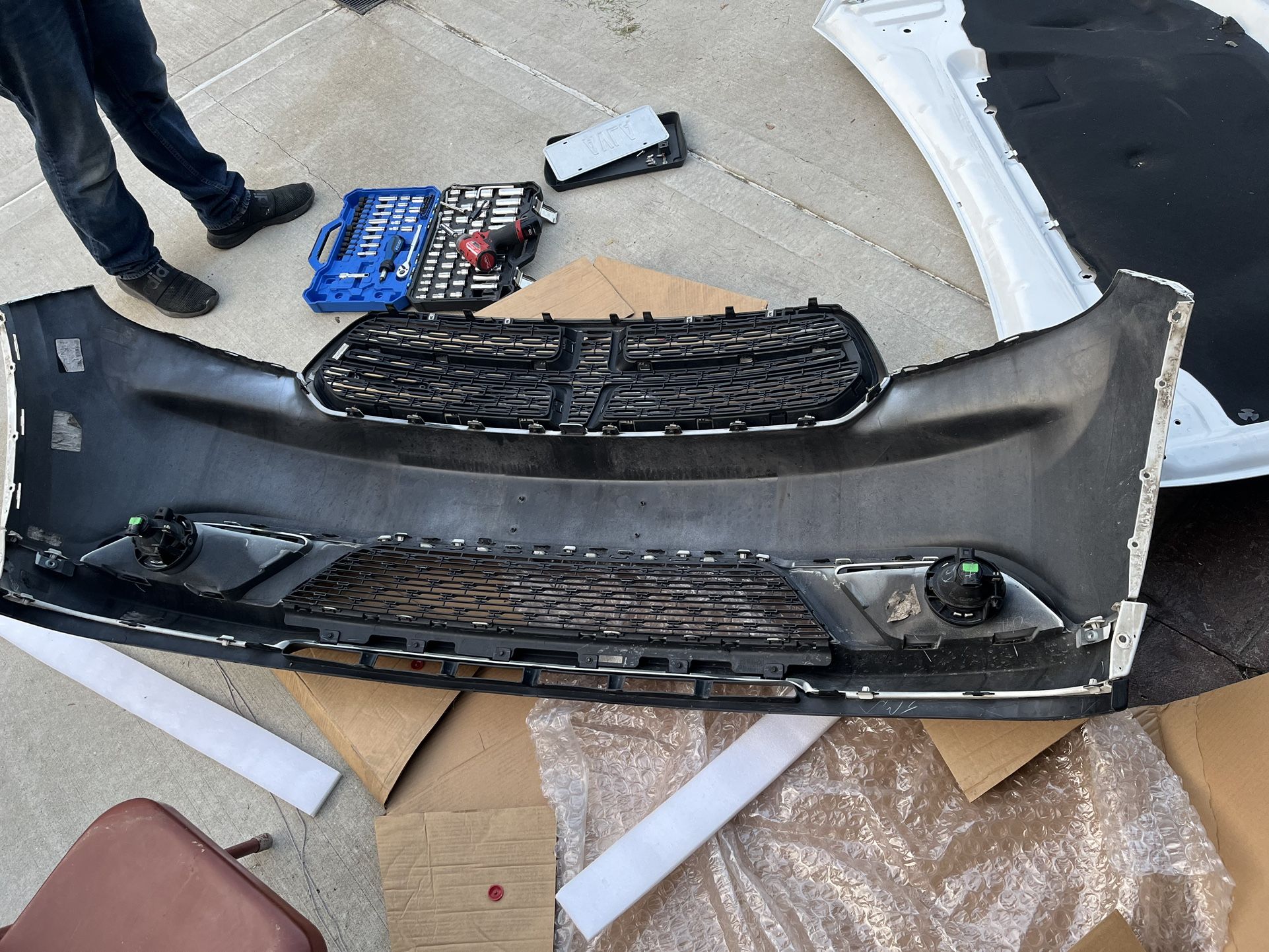 Dodge Durango 2015 SXT Front Bumper Factory White