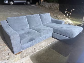 Grey sectional couch