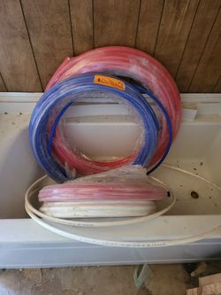 Pex plumbing lines 3/4" 1/2"