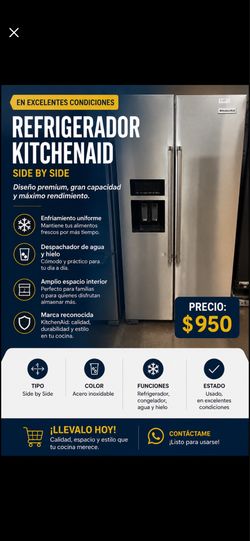 Wirpoo! 36 inch Side by side refrirator