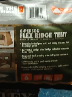 6 person flex ridge tent