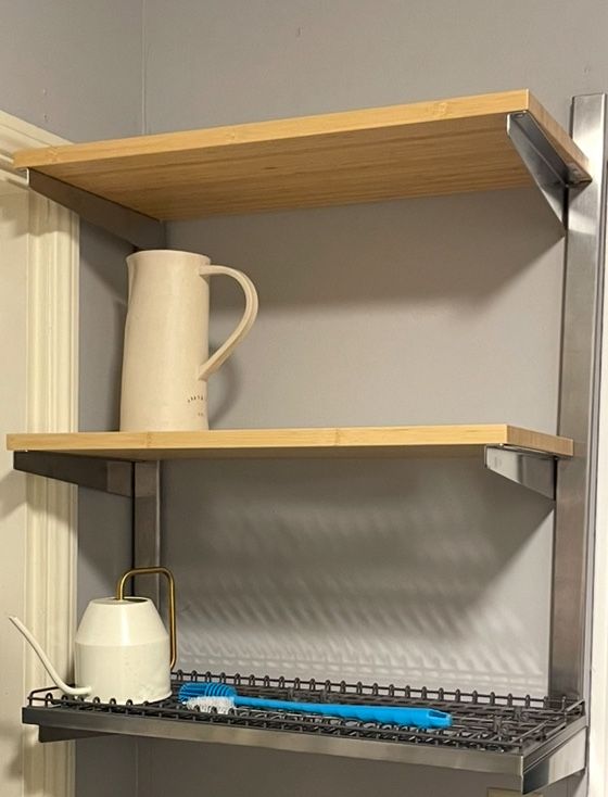 IKEA Shelving With Drying Rack