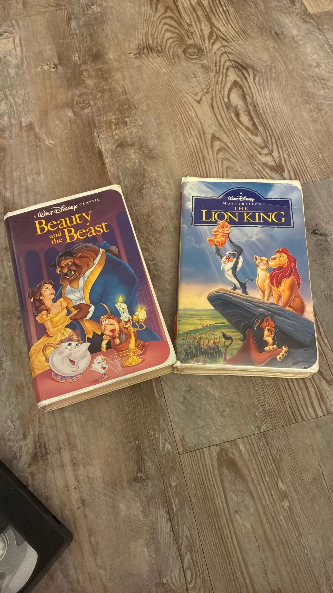 Walt Disney Beauty And Beast And Lion King VHS Covers Only