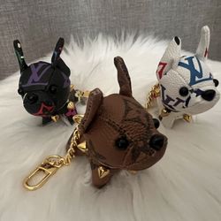 Luxury Dog KeyChain/Bag Charm - Bulldog - NEW