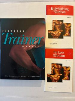 ACE Personal Trainer Manual + 2 Nutrition Booklets