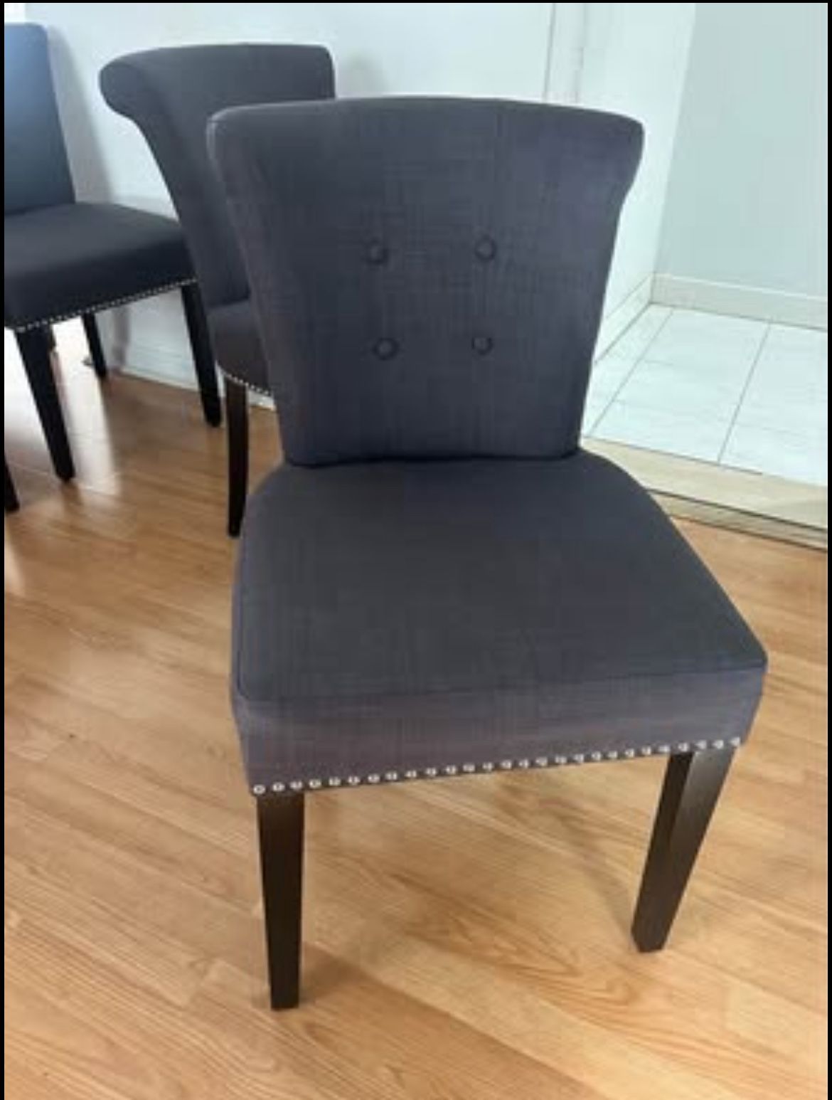 Nailhead Trim Dining Chair Set of 4