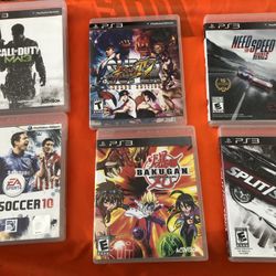 6 PS3 games