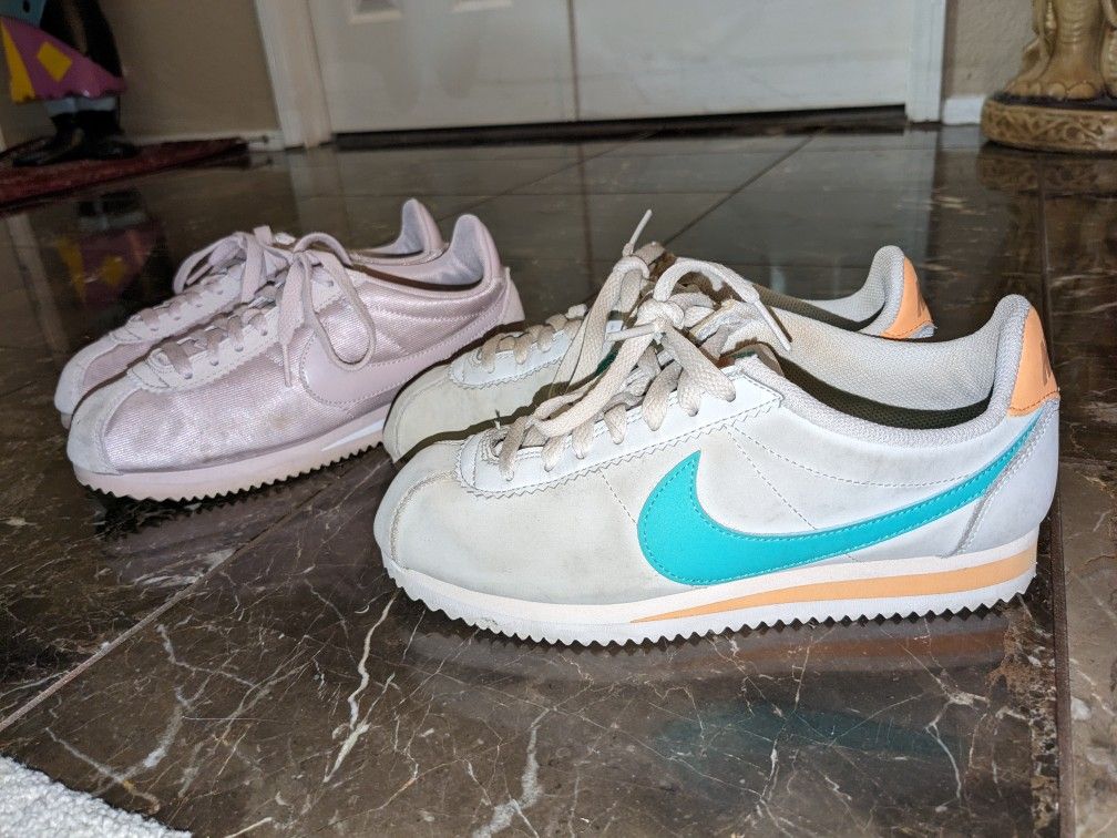 Pair Of Nike Cortez Shoes 