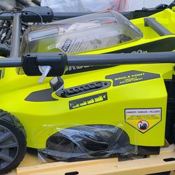 Ryobi Cordless Push Electric Lawn Mower 20 in. 40-Volt Whisper-Quiet