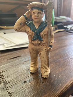 Antique Cast Iron Sailor Figurine