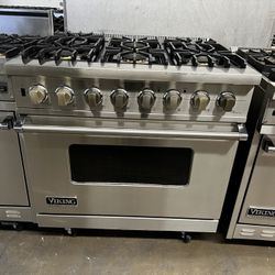 Viking 36”Wide Dual Fuel Range Stove 6Burners Stainless Steel 