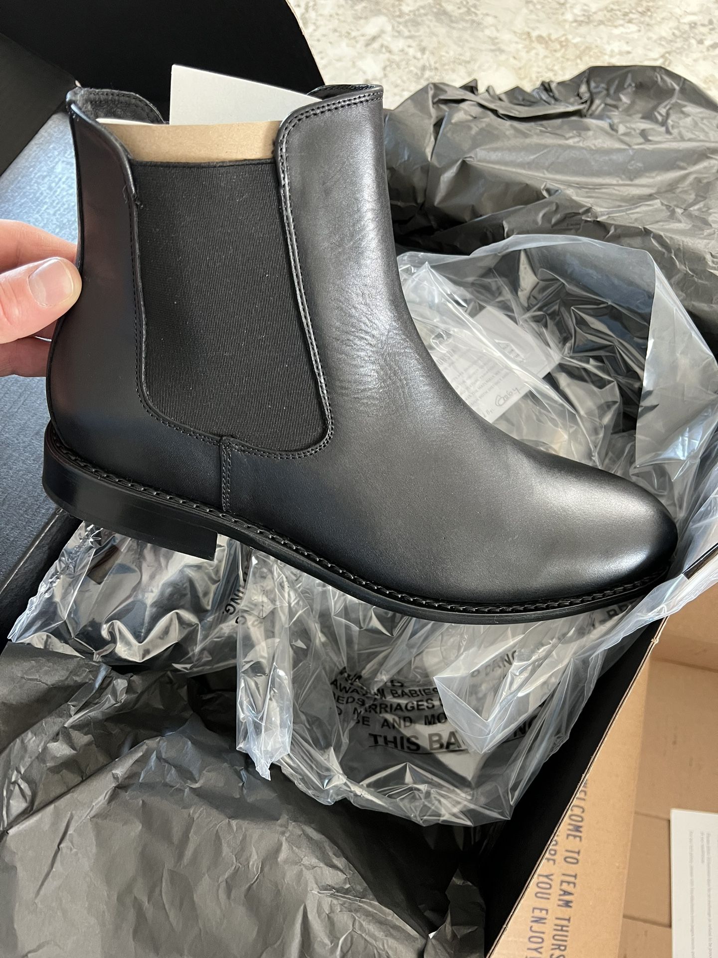 Thursday Boots Cavalier Chelsea Black 10.5 