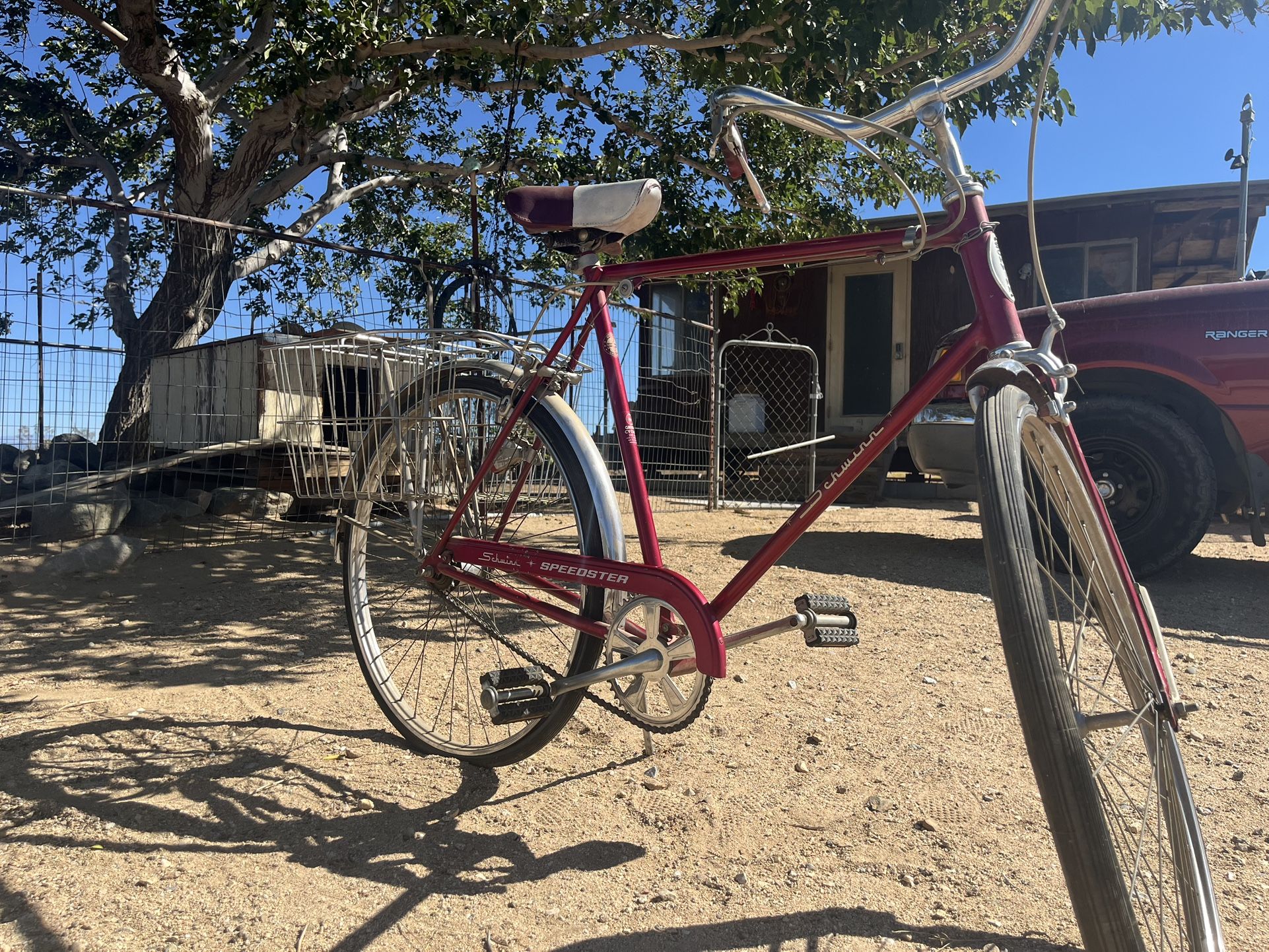 Cherry Red Schwinn Bike