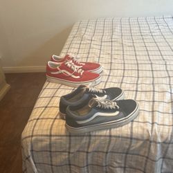Two pair Vans Size  8.5 
