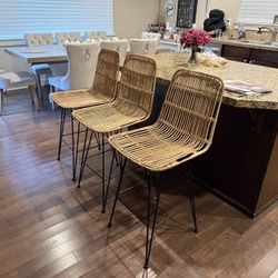 Woven Bar Stools 