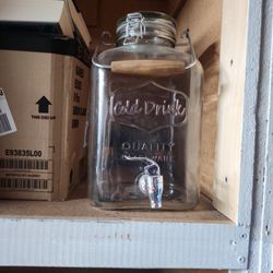 Glass Drinking Container 
