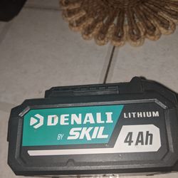 2 Battery Denali By Skil Lithium 4Ah 20v And Double Charger Used Like New $180