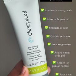 Mary Kay Mascarilla Facial De Limpieza Profunda Con Carbon  $26.00