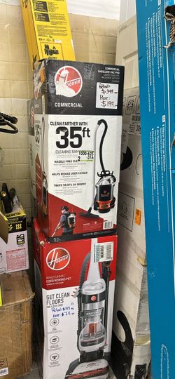 HOOVER COMMERCIAL Commercial Pro Shoulder Vac 1.6 gal Bagged Corded HEPA Filter for Carpet and Hard Floor, Black, Backpack Canister Vacuum