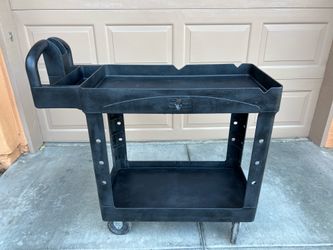 Rubbermaid Commercial 2-Shelf Utility cart 38 1/2” x 17” x 39”