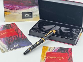 MONTBLANC 1995 LIMITED WRITER'S EDITION VOLTAIRE FOUNTAIN PEN NEW 100% GENUINE
