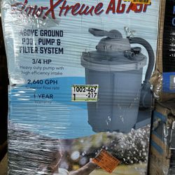 Above Ground Pool Pump & Filter System