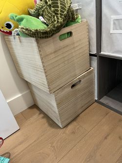 Pillowfort Wooden Storage Crate 