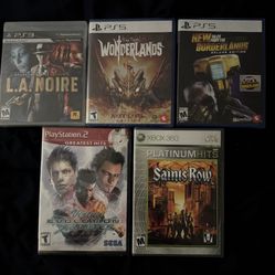 PlayStation 2, 3 And 5, Xbox 360 Games Bran New Sealed