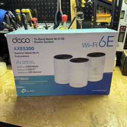 TP-Link Deco AXE5300 Tri-Band Mesh WiFi 6 Router System 