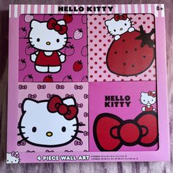 Hello Kitty 3 & 4 Piece Wall Art 